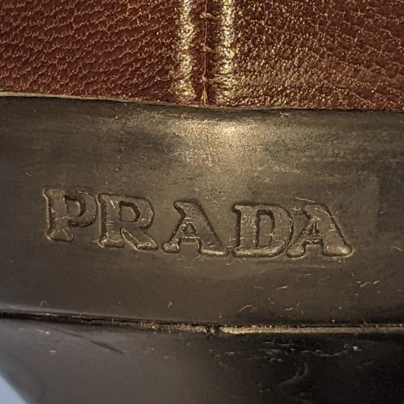 Prada brown leather ankle boot. 38.5 / 8.5. Great condition! Sooo soft. - Picture 8 of 15